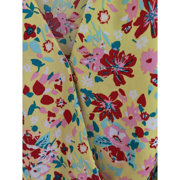 NWOT J.Crew Floral Wrap Dress - Size 00 - Picture 4 of 7